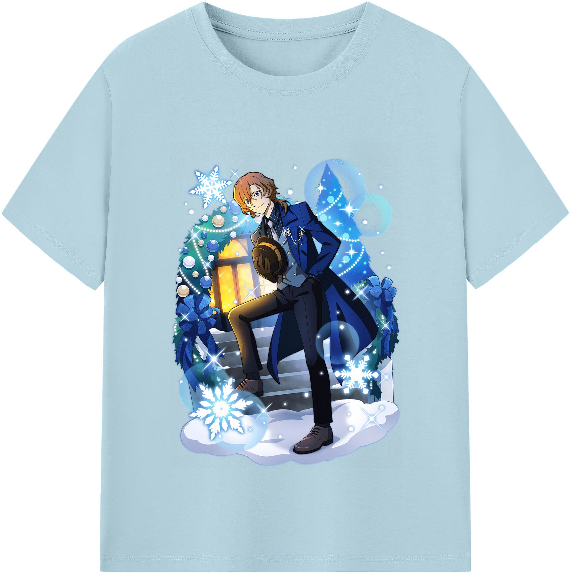 （画像用） 文豪ストレイドッグス Bungo Stray Dogs 綿100％半袖Tシャツ（フロントプリント）